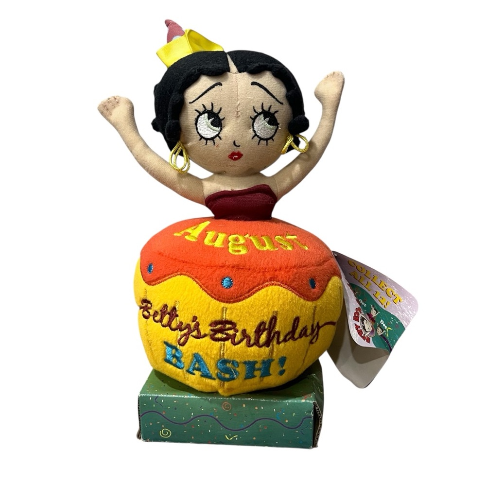 NWT Betty Boop Plush Birthday Bash Cupcake August Sugar Loaf Gift